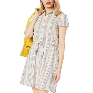 J Crew Mercantile Seersucker Stripe Dress Sm
